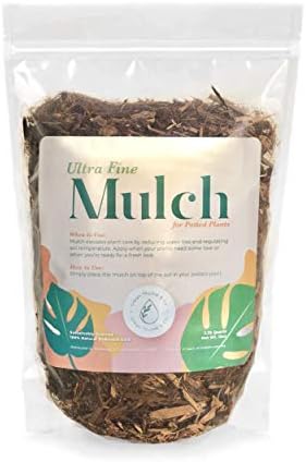 Urban Thumb & Co Ultra Fine Garden Plant Mulch - Top Cover for Indoor / Outdoor Potted House Plants - Compact Size, Potting Mix for Urban Plant Lovers- 3.25 Quarts