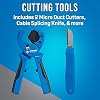 Jonard Tools TK-179 - Advanced Fiber Prep Kit for Slitting, Ringing, Cutting, and Stripping Fiber Optic Cables
