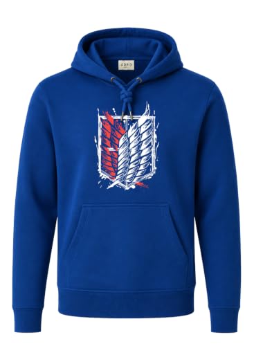 Image of ADRO Mens Abstract Graphic Hoodie | 320 GSM Cotton Poly Fleece | Regular Fit Contemporary Artistic Sweatshirt for Winter & Streetwear