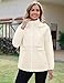 Avoogue Waterproof Lightweight Women Rain Jackets Active Outdoor Hooded Packable Hiking Travel Raincoat (Beige, S)