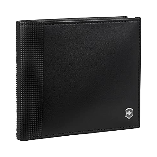 Carteira Victorinox Altius Alox Deluxe Bi-Fold, Preta, 11x10cm