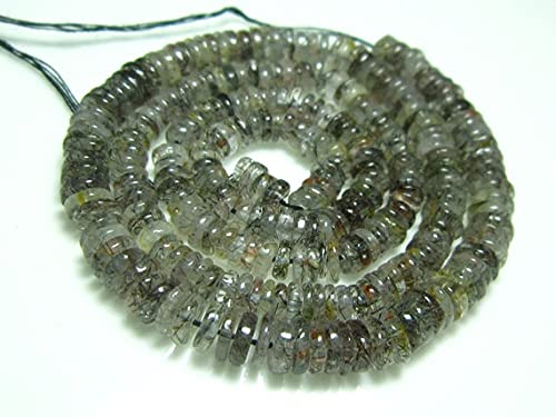 Quartz tourmaliné heishi rangée de perles lisses 4-5mm pour restaurer des bijoux