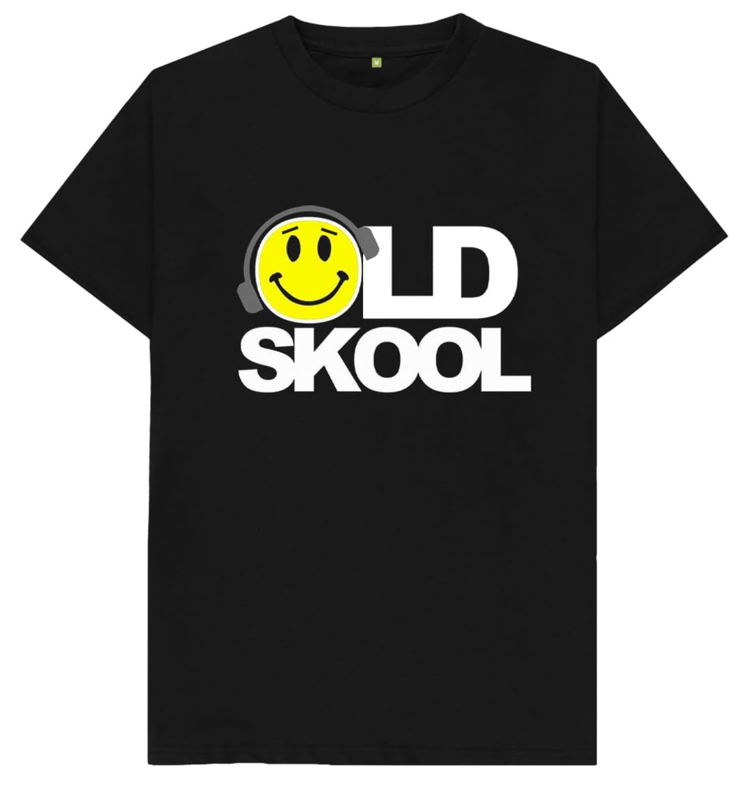 Misfits-Apparel Boys Black Old Skool Raver 90S Kids Womens Mens T Shirt Large