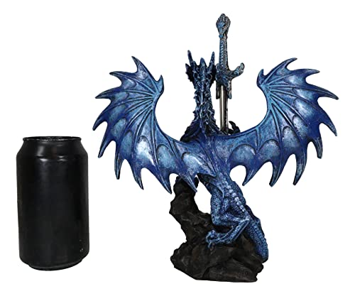 Ebros Sea Blade Ruth Thompson Dragon Statue with Letter Opener Dagger Sword 11.75" Tall Dragon Blade Series Collection Nautical Coastal Ocean Behemoth Creature Medieval Fantasy Dungeons And Dragons - Thumbnail 7
