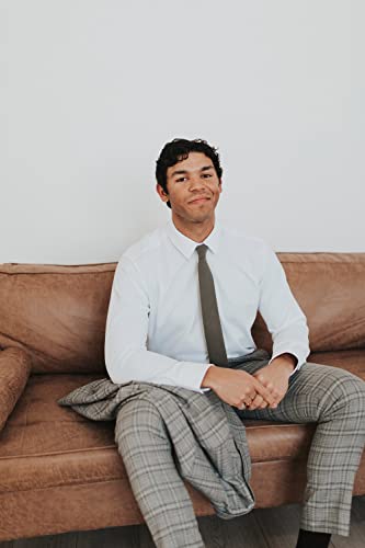 Dazi Men's Skinny Tie, Cotton Wool Linen Necktie, Great For Weddings, Groom, Groomsmen, Missions, Dances, Gifts. (Jungle) #TOP4