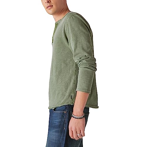 Lucky Brand Men's Weekend Slub Jersey Long Sleeve Henley4