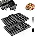 Produktbild JXAXD 2 Stück Waffeleinsatz kompatibel mit Ninja AF300EU, AF400EU, AF451EU, SL400EU und AF500DE, Heißluftfritteuse Zubehör, Effektiver, A Wiederverwendbar Waffeleinsatz Zubehör