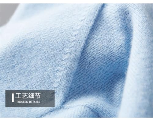 Men's Sweater Turtleneck Knitted Long Sleeve Pullover Basic Solid Color Top2