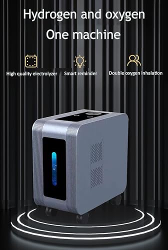 Hydrogen Inhalation Machine, 99.99% High Purity H2 Water Generator with Dual-Port, PEM Water Electrolysis Ionizer, Hydrogen Water Generator for Home, Travel - Image 3