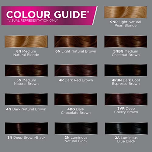 John Frieda Precision Foam Color, 5Ngb Medium Chestnut Brown, Color-Nourishing Permanent Hair Color Kit, Deep Color Saturation, 100% Grey Coverage #TOP7