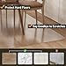 ZPAI Clear Plastic Floor Mat for Under Dining Table, 5'×7' Large No Slip Waterproof Vinyl Area Rug for Home, Anti-Spill Hard Floor Protector Cover for Living Room, Splat Mat for Under High Chair