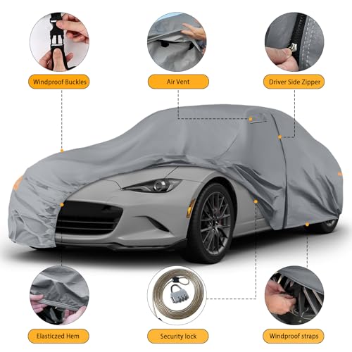 Funda para Mazda Miata que soluciona la humedad y protege de la lona de invierno 3