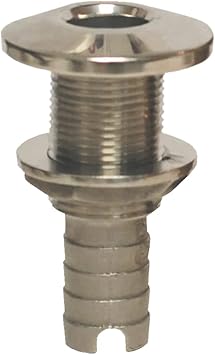 Stainless Steel Hose Barb Thru-Hull Fitting - 1-1/4