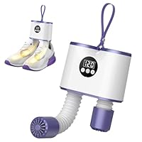 Electric Shoe Dryer with Timer, Retractable Smart Shoe Dryer, Glove Dryer & Boot Warmer with Heat Blower, Portable Boots Dryer, Antibacterial Drying for Drying Shoes, Gloves, Hats, Socks and Ski Boots