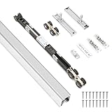 HBL’ 72Inch Pocket Door Hardware Kit with Soft Close Feature – Heavy-Duty Aluminum Track Set, Smooth Sliding & Easy Installation – Fits 23' to 36' Wide Single Doors, 72' Track Included.