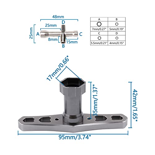Pxyelec Wheel Socket Wrench for Remote Control Model Car - Image 2