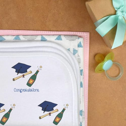 Azeeda 'Congratulations with Bubbly' Baby Burp/Wash Cloth (BC00032424)3