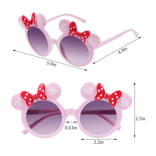Girls Kids Sunglasses Round Flower Sunglass Cute Heart Glasses UV Protection Outside Beach Sunglasses2