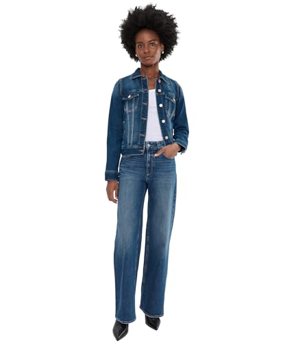 Image of Liverpool Classic Denim Jacket in Stretch Slub Twill
