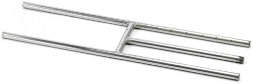 Hearth Products Controls HPC Chimenea rectangular de acero inoxidable para chimenea de fuego (HBS30-NG), 30 x 6 pulgadas, gas natural