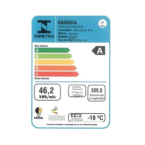 Freezer Horizontal Consul 309L - CHA31EB 110V
