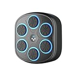 MEGELIN Music Boxing Machine with Boxing Gloves,Wall Mounted, Bluetooth Boxing Training Punching Equipment(Black)