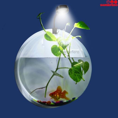 Image of SANSEFERO Aquarium LED Light for Fish Tank High Brightness Clip Lamp with 360 Flexible Suitable for 1-2 Feet Tank 6.4W (LY-307)