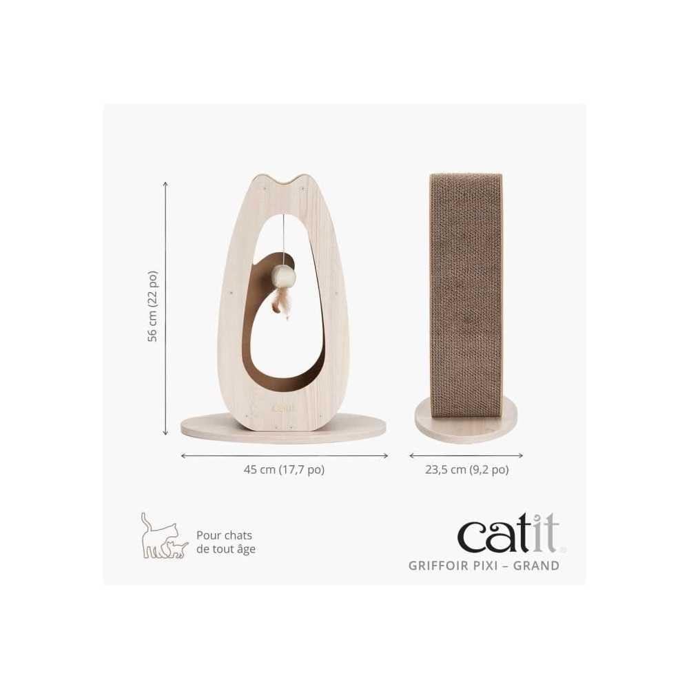 Catit Pixi Rascador de cartón para Gato, Alto