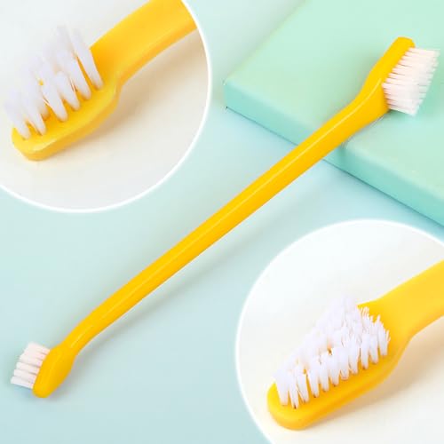 4 Stück Hundezahnbürste, kleine Hundezahnbürste, Katzenzahnbürste, Zahnbürste für Hunde, Zahnhygiene für Hunde, für Haustiere, Zahnreinigung