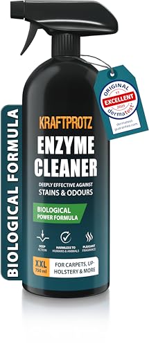 Enzyme Cleaner 750 ml KRAFTPROTZ biological deep-cleaner for stains & odours pore-deep cleaning & gentle formula effective on carpets upholstery mattresses car interiors & household surfaces