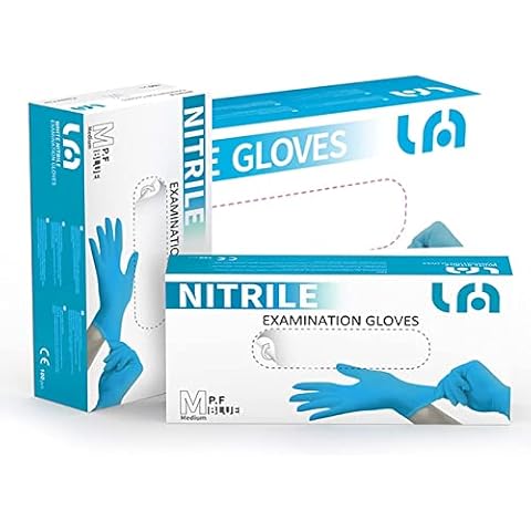 Guantes de Nitrilo LM AZUL sin polvo Talla L Cover