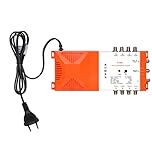 Weytoll Amplificateur de distribution professionnel 8 voies avec TV terrestre en boucle IRS et amplificateur de distribution radio 87-2350 MHz TV pour une utilisation en intérieur