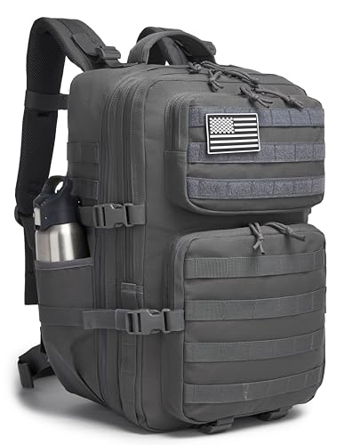 Image of Wotony Military Tactical Backpack for Men Waterproof Daypack 3 Day Assault Pack Molle Bag with Water Bottle Holder