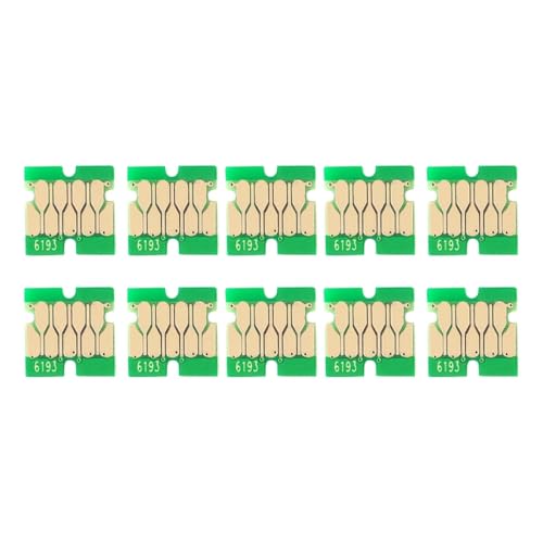 Chip de Tanque de Mantenimiento T6193 T619300 C13T619300 Compatible con Impresora Plotter S70680 S50600 S70600, Chip de reinicio automático(10 Pieces)