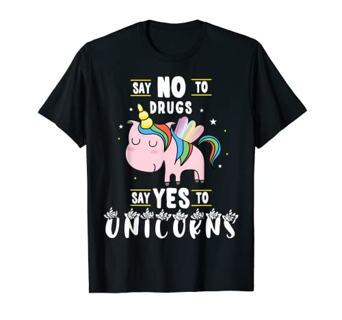 La Semana de la Cinta Roja Di No A Las Drogas Di Sí A Los Unicornios Regalo Camiseta