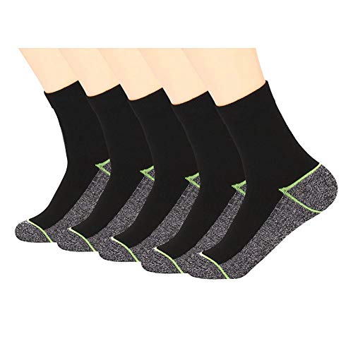 Copper infused athletic ankle quarter socks for mens and womens 5…