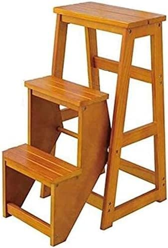 Chair Adult Multifunctional Step Stool for Home,Stool Step Folding Ladder Seat Climbing High Nonslip Stepladder Portable Dualuse Ladders Step Stool (Color : T1) (T1)