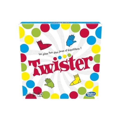 Hasbro Gaming Twister, Jeu de Société et d’Équilibre pour Enfants dès 6 Ans et Adultes, Jeu de Groupe pour Intérieur, Version Française