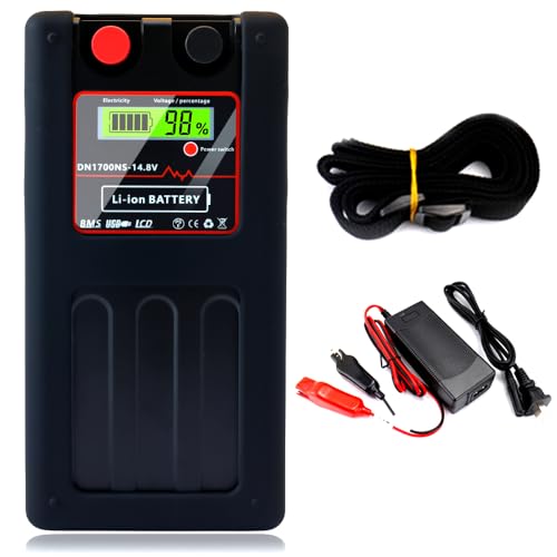 ダイワ シマノ 電動リール用 DN-1700NS 日本語説明書付きスーパーリチウム 互換バッテリー 充電器 セット 14.8V 10400mAh~14000mAh大容量 - DNYO - 商品画像