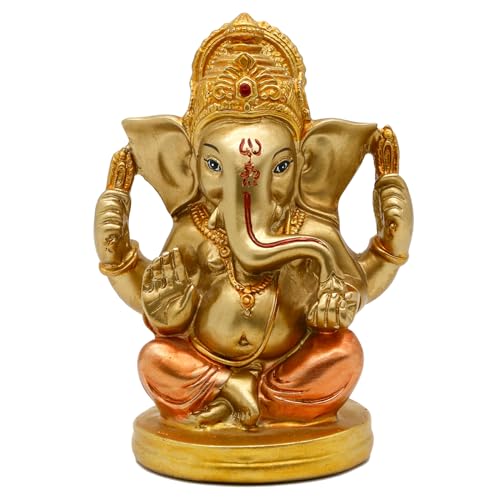 Indian God Lord Ganesha Statue, Hindu God Ganesh Idol for Car Dashboard