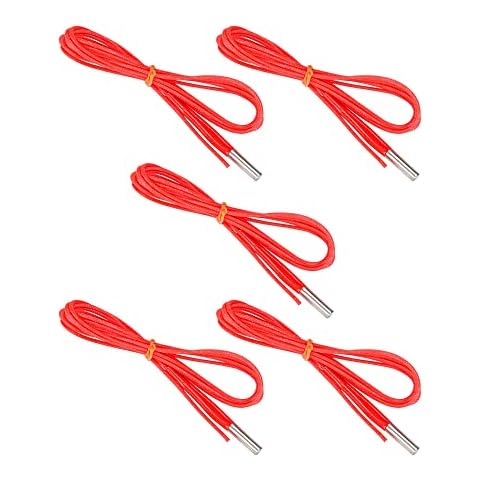 BRIEFCEC 5 pieces 24 V 40 W ceramic cartridge heating wire 1 m 3D printer accessories heating tube for Reprap Prusa Mendel i3 end 3 cr-10 sensor heating block v6 j-head hotend extruder 3D printer Cover