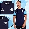 Manchester City F.C. Men's T-Shirts, Short Sleeve Soft Crew Neck Football Shirt (S, Navy/Blue) #3