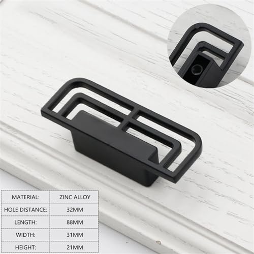 Boutons de tiroir noirs pour relooker une coiffeuse ou un buffet - 3