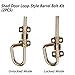 Spring Barrel Bolts - Loop Style Door Latch Hardware Lock Barrel Bolt Gate Latches for Shed,Gates,Doors,Garden,Wooden Window,Fence,Playhouse,Chicken coop,include Screws|1 Pair