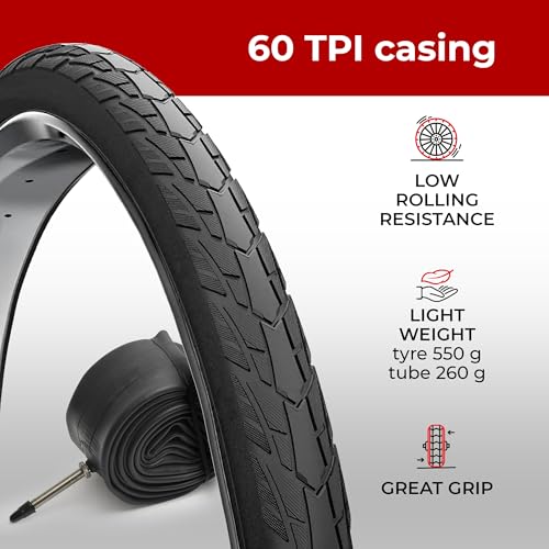 Fincci Pair 700x40c Bike Tires – Foldable 42-622 ETRTO