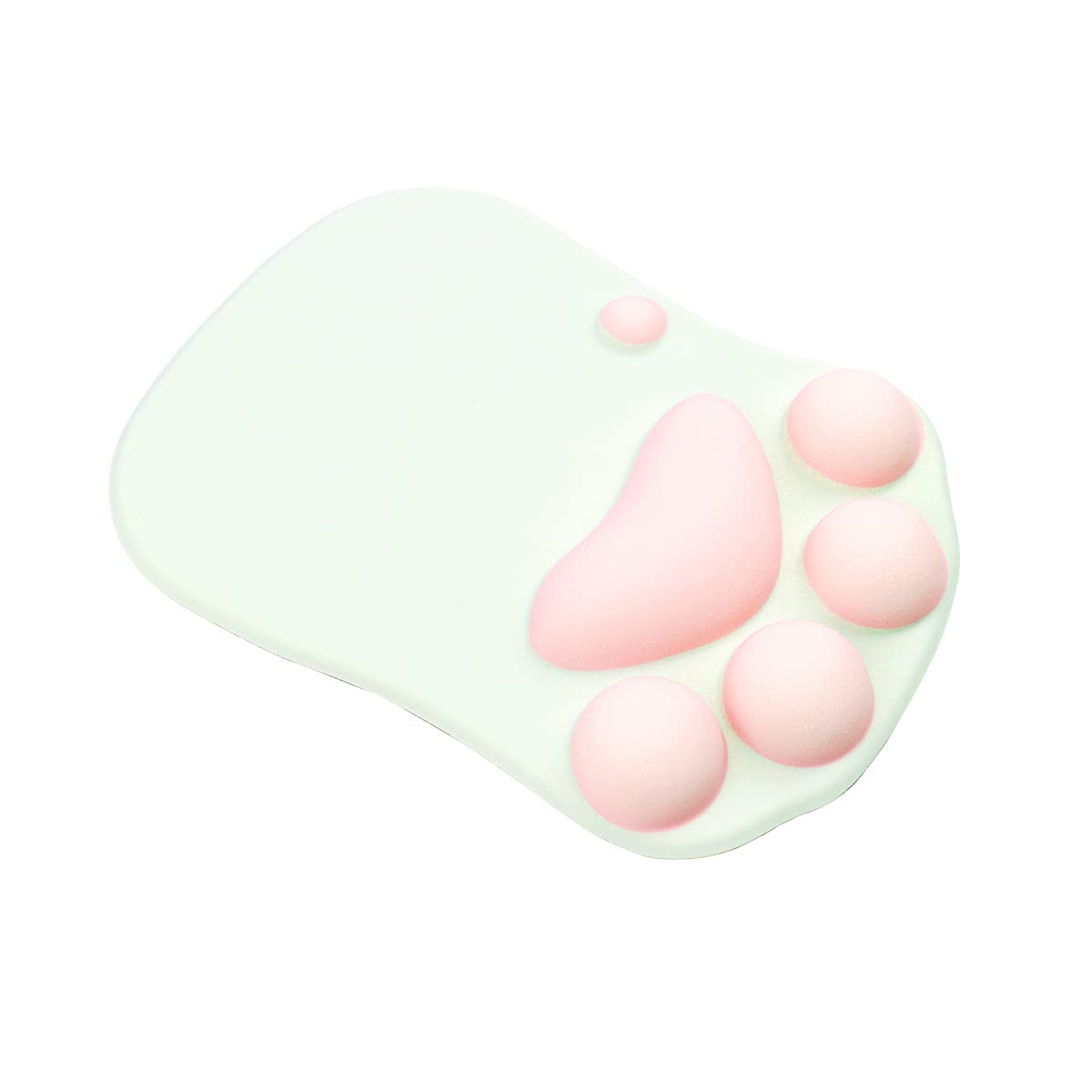 Dokeno Tappetino Mouse Ergonomico con Poggiapolsi e Cuscino in Gel, Motivo Gatto, Base di Gomma per Gaming, Computer e Ufficio