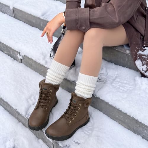 FANGARDEN Womens Snow Boots Outdoor Walking Hiking Ankle Waterproof Boots - image 2