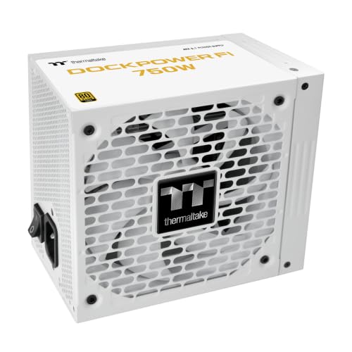 Image of Thermaltake Dockpower FI Snow 750W ATX 3.1 Modular 80+ Gold Power Supply