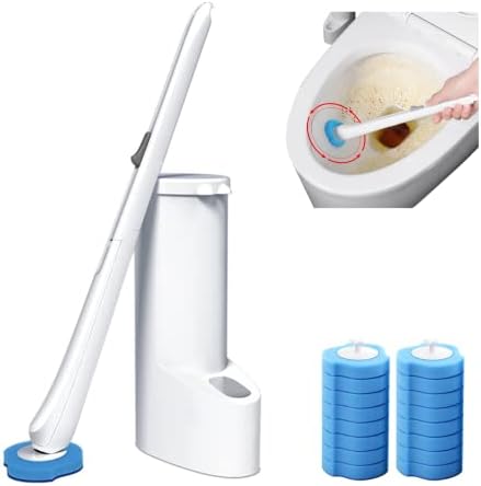 ITOPFOX 17 in. Disposable Toilet Brush Toilet Bowl Cleaner Brush w/ 40-Piece Toilet Brush & Storage Caddy for Bathroom Set of 2 HDPH020OT059 - The Home Depot