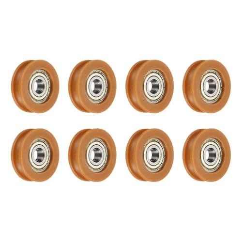 Rodamientos guía de plástico nailon tipo U de 6x38x9.5mm para ruedas de polea